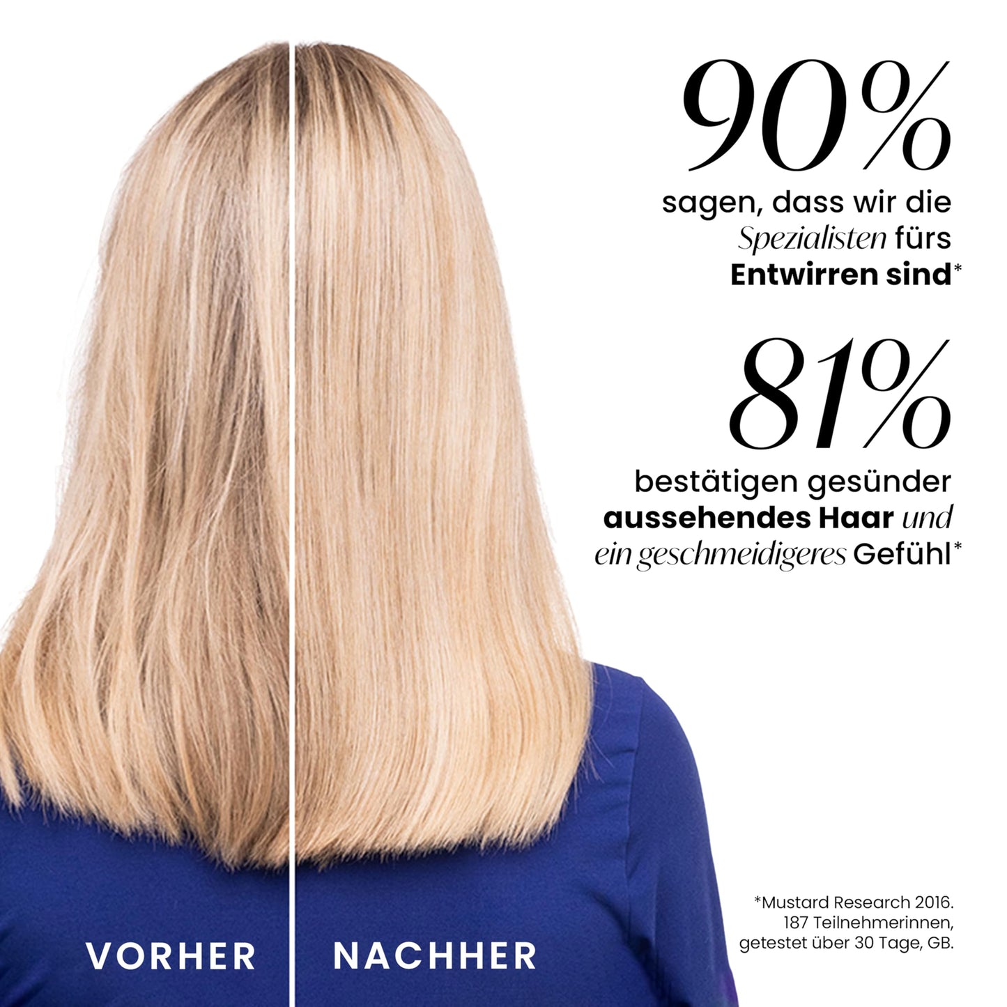 Tangle Teezer Ultimate Detangler Haarbürste – Für Nasses & Trockenes Haar – Entwirrungsbürste für Alle Haartypen – Zweistufige Borsten Reduzieren Haarbruch & Entfernen Knoten – Schwarz